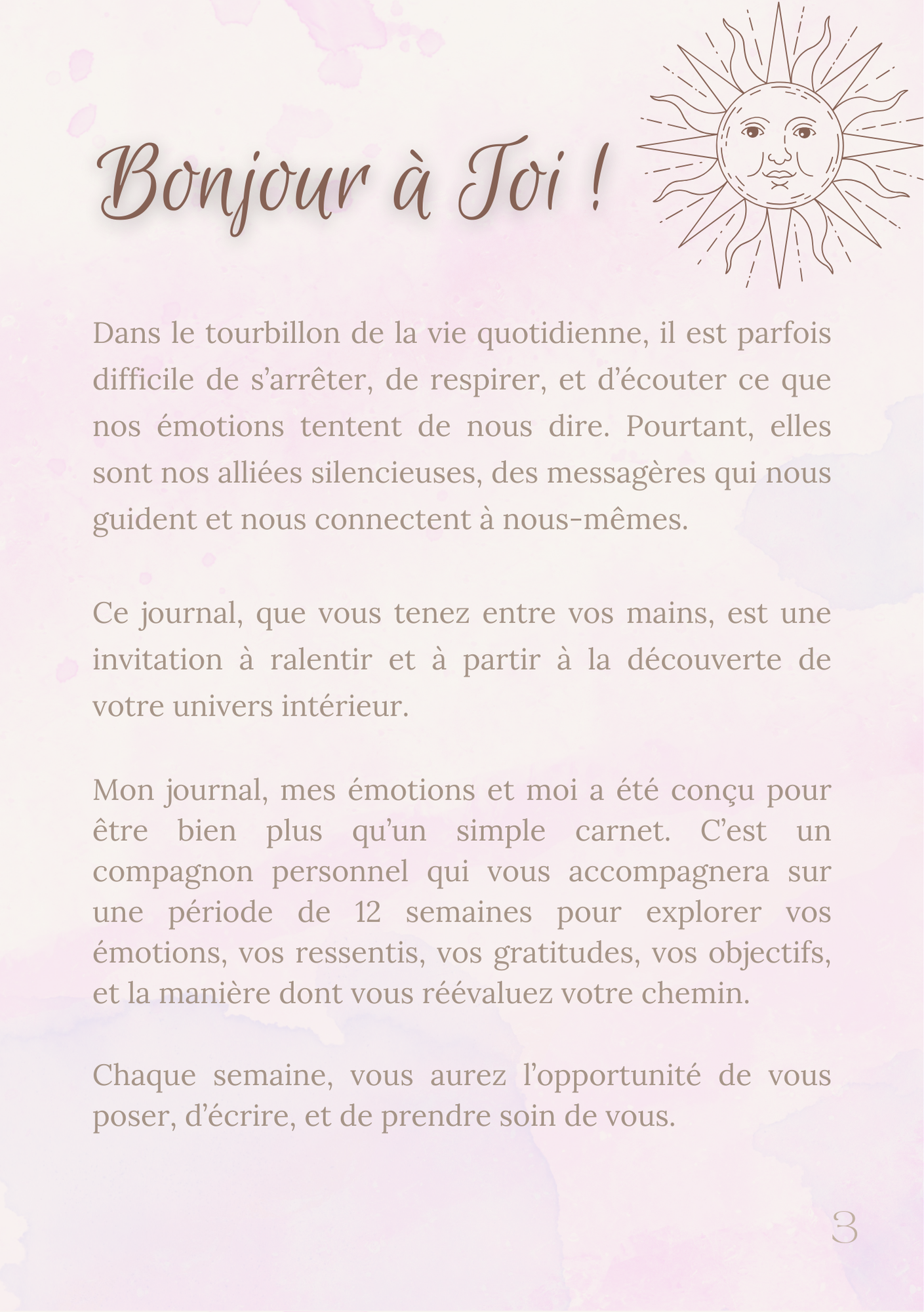 Mon journal, mes émotions et moi